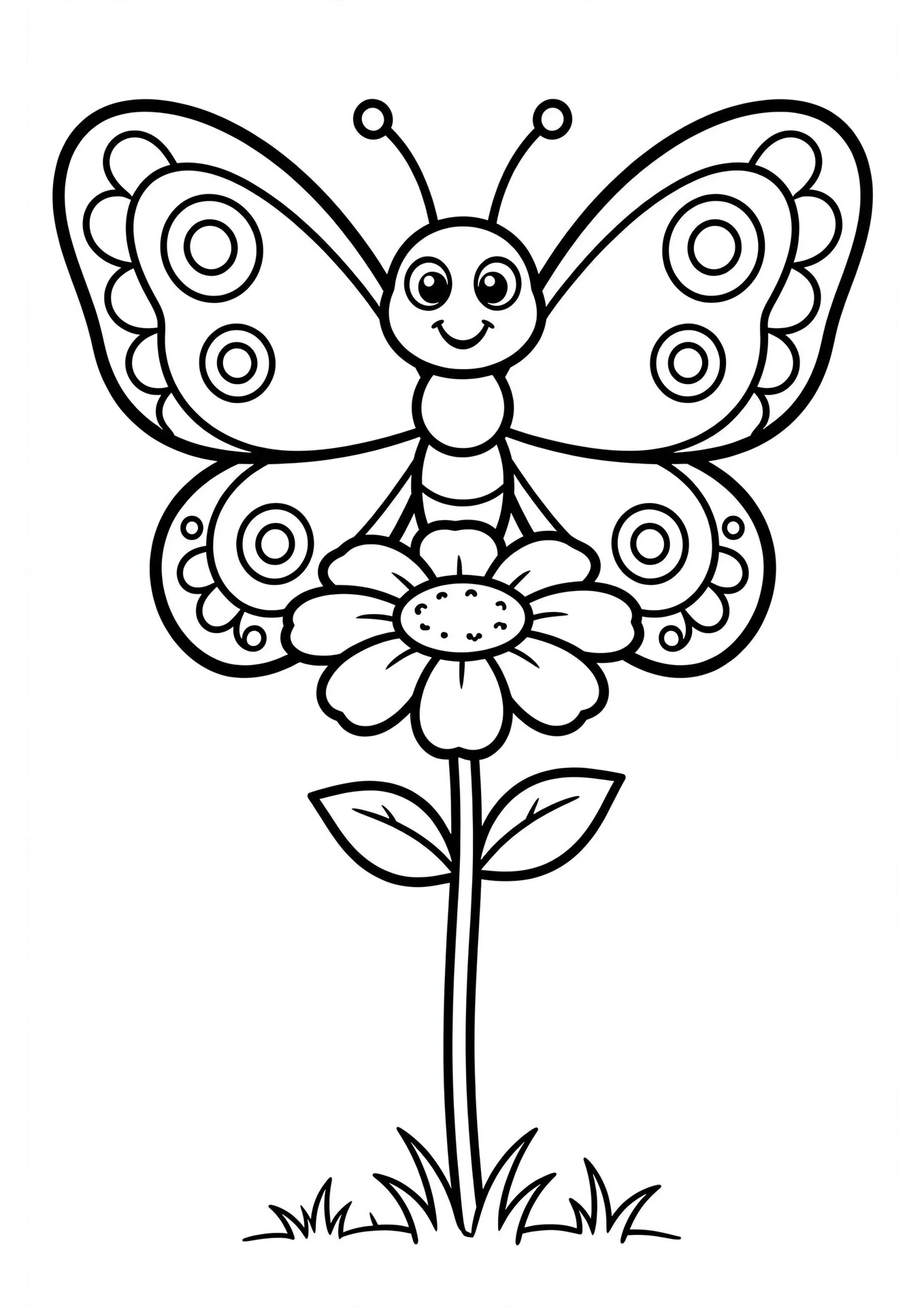Butterfly coloring page