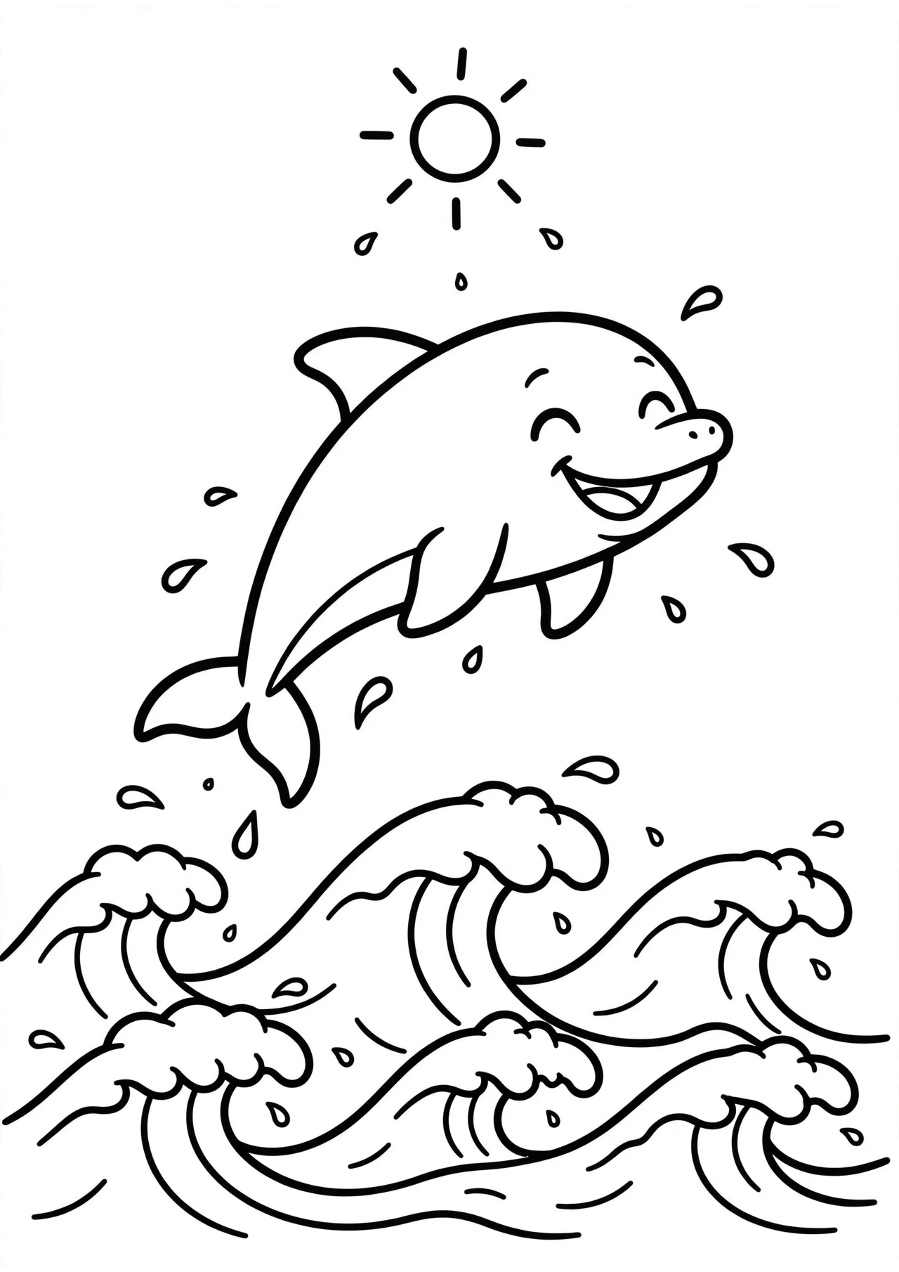 Dolphin coloring page