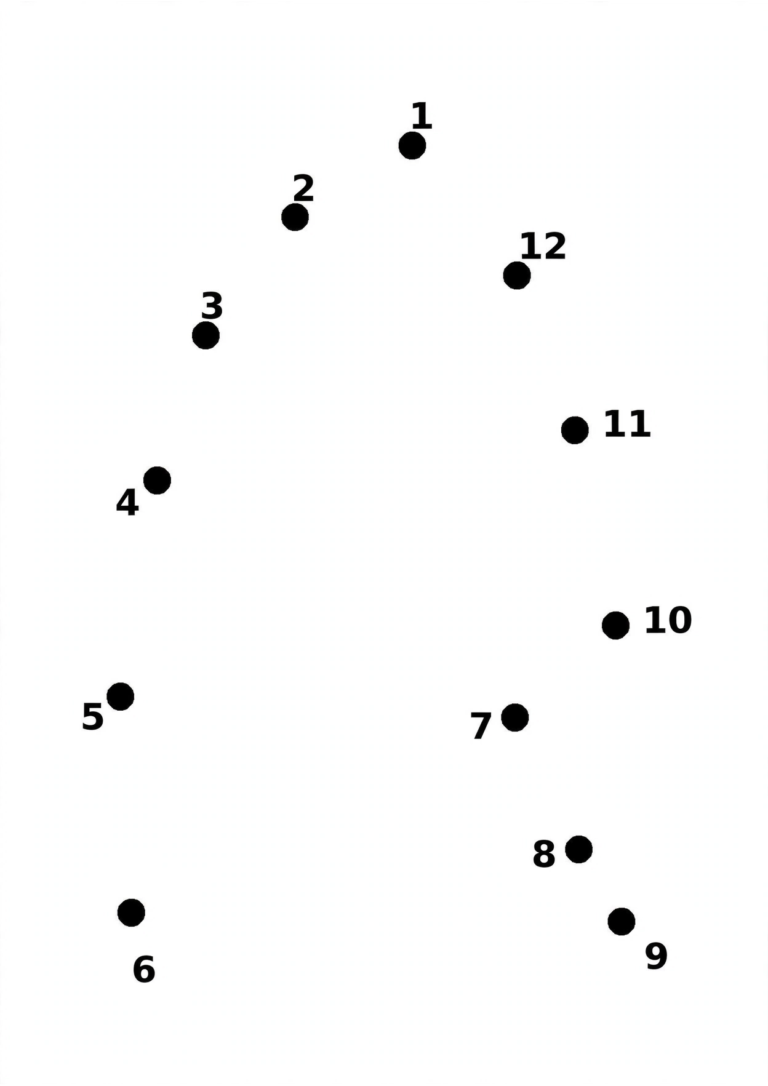 Dolphin Dot-to-Dot Puzzle — Free Printable