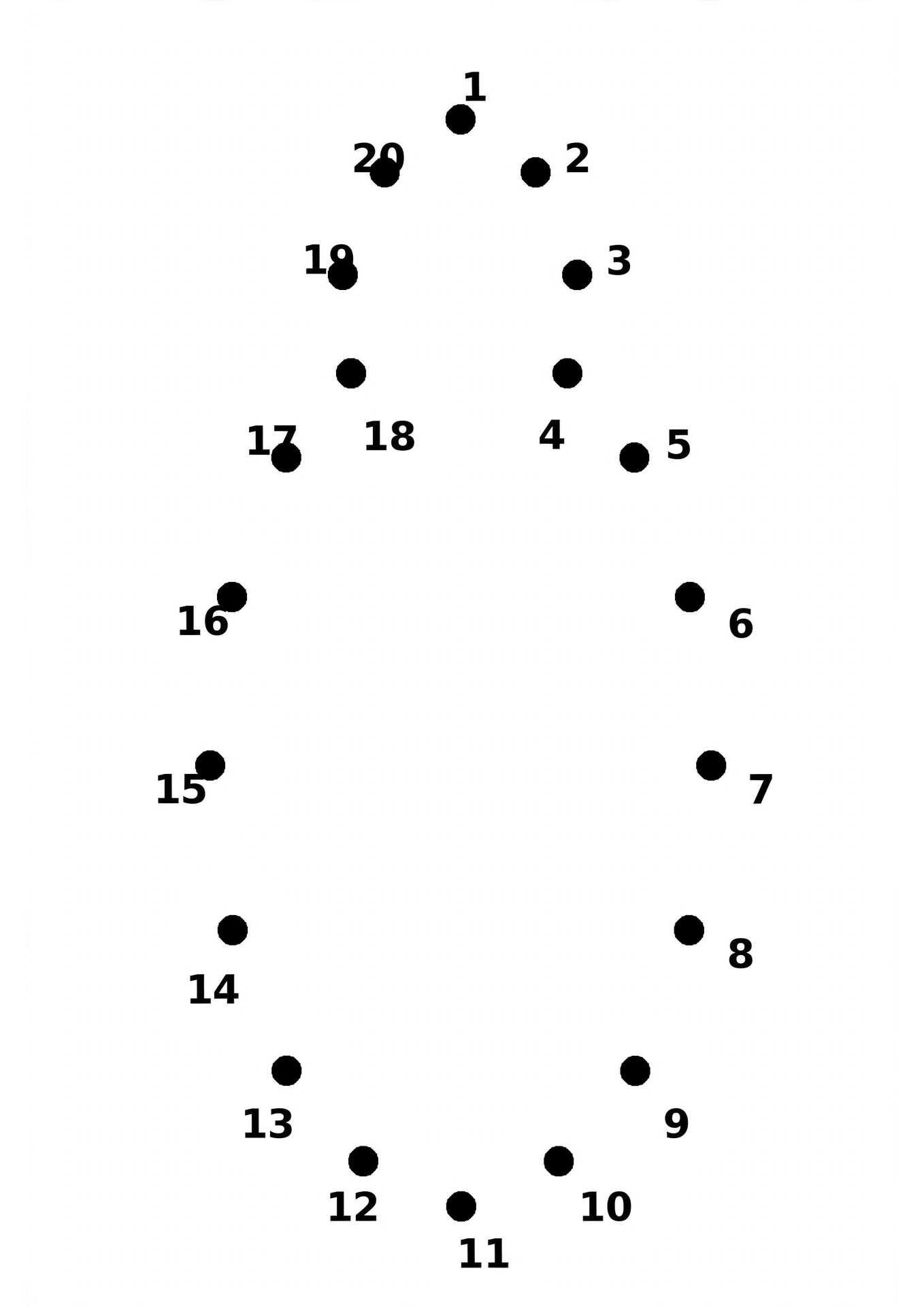 Ladybug dot-to-dot puzzle