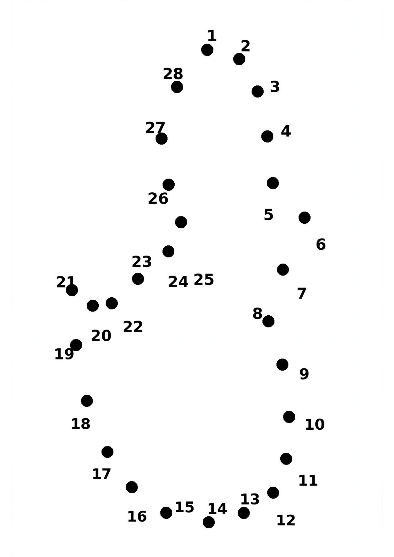Tilly the duck swimming dot-to-dot puzzle