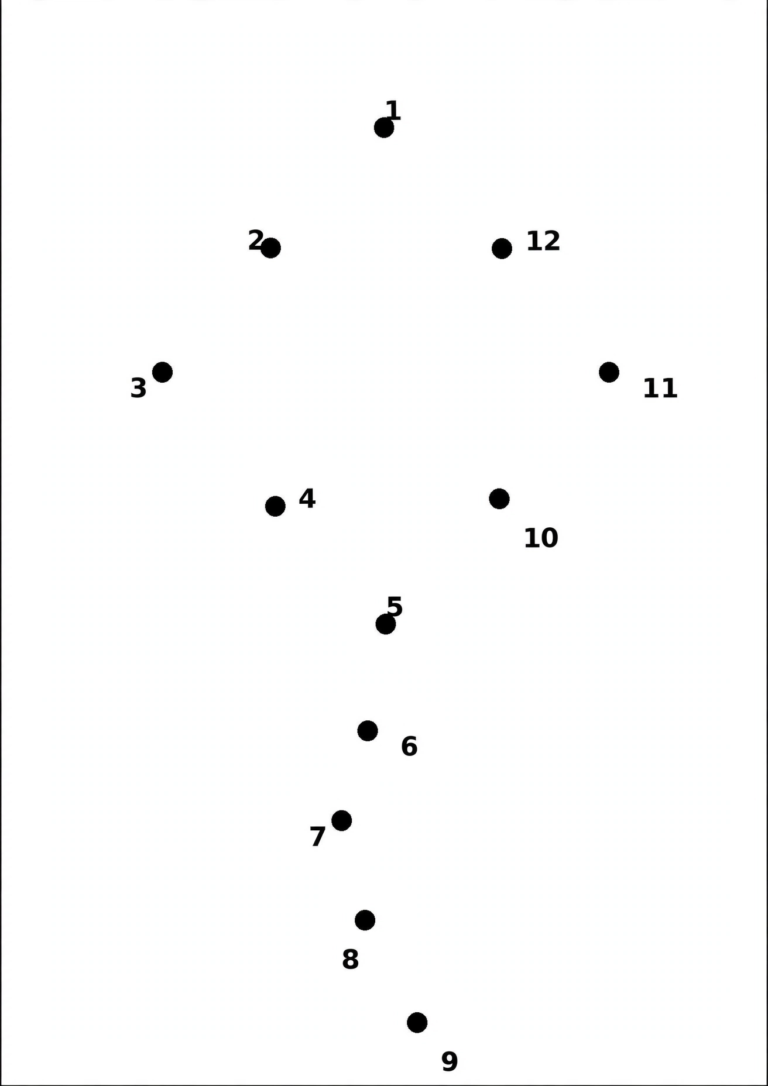 Kite Dot-to-Dot Puzzle — Free Printable