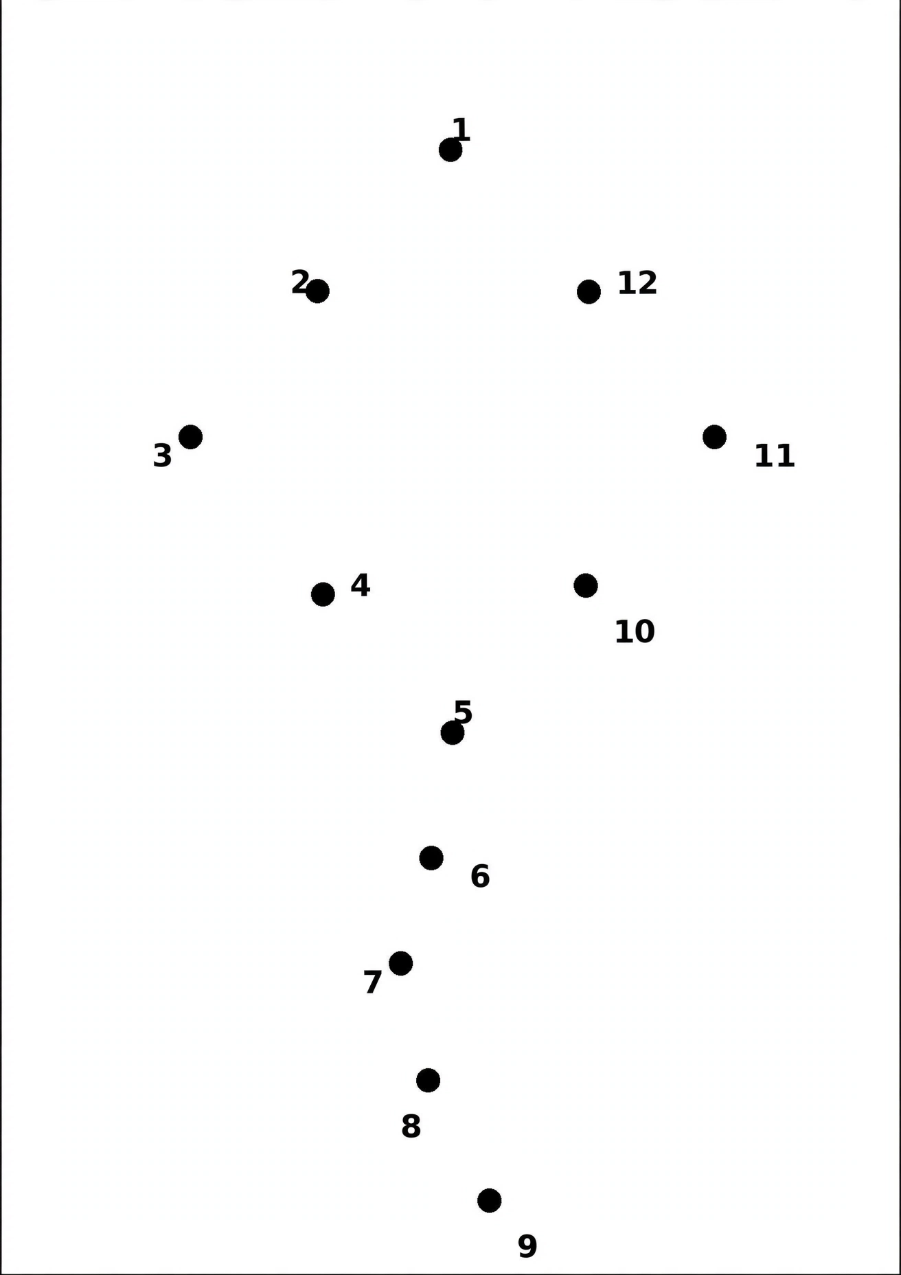 Kite dot-to-dot puzzle