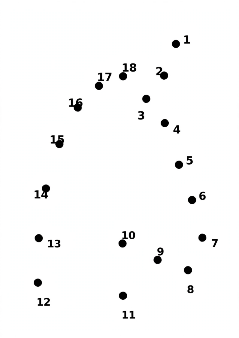 Unicorn Dot-to-Dot Puzzle — Free Printable