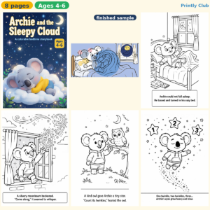 Archie and the Sleepy Cloud — Free Printable Pack