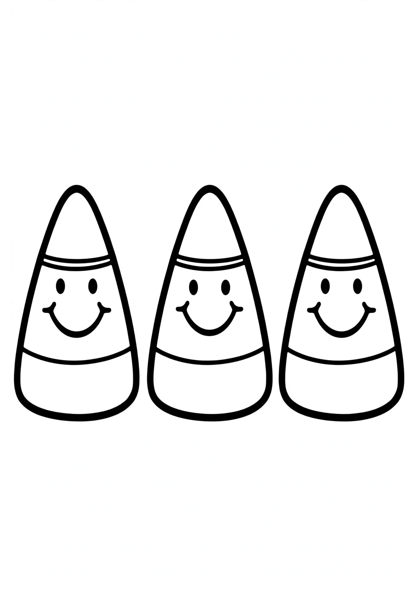 Candy Corn Jumbo coloring page