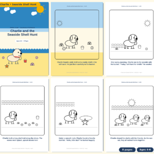 Charlie and the Seaside Shell Hunt — Free Printable Pack