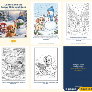Charlie and the Snowy Hide-and-Seek — Free Printable Pack