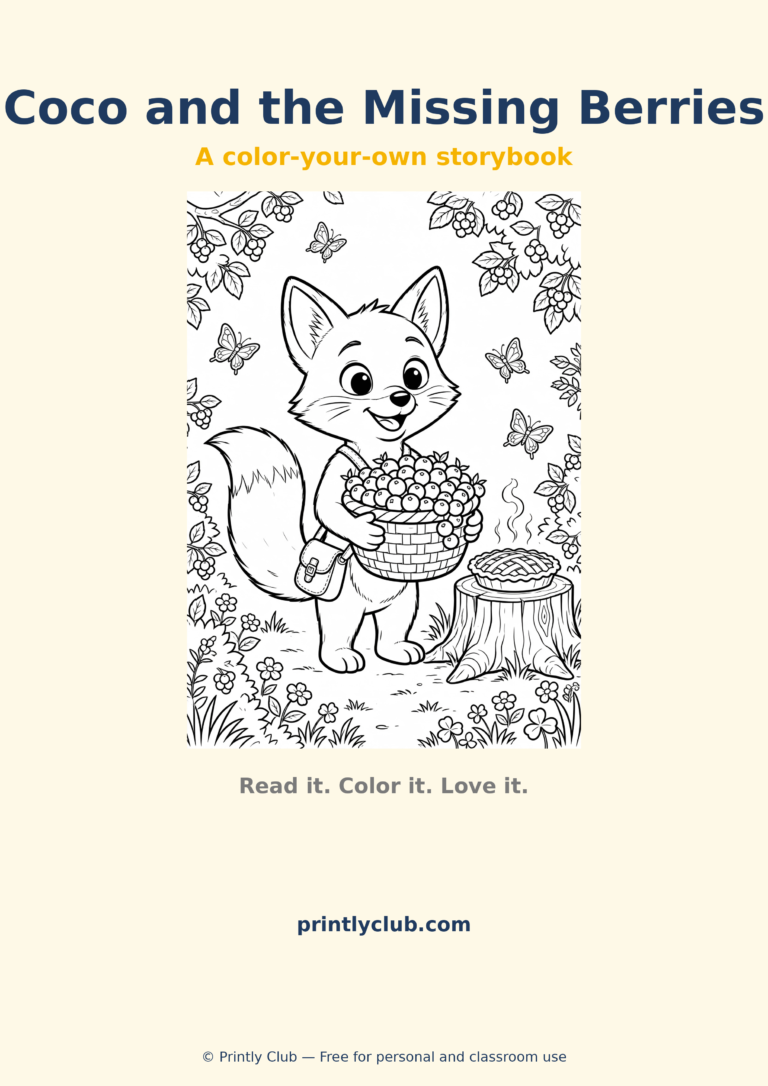 Coco and the Missing Berries — Free Printable Pack