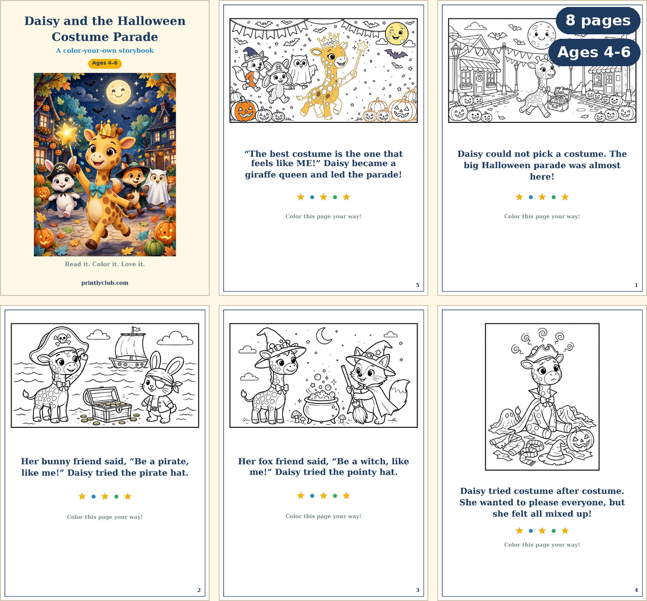 Daisy and the Halloween Costume Parade — Free Printable Pack
