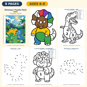 Dinosaur Puzzle Pack — Free Printable Pack