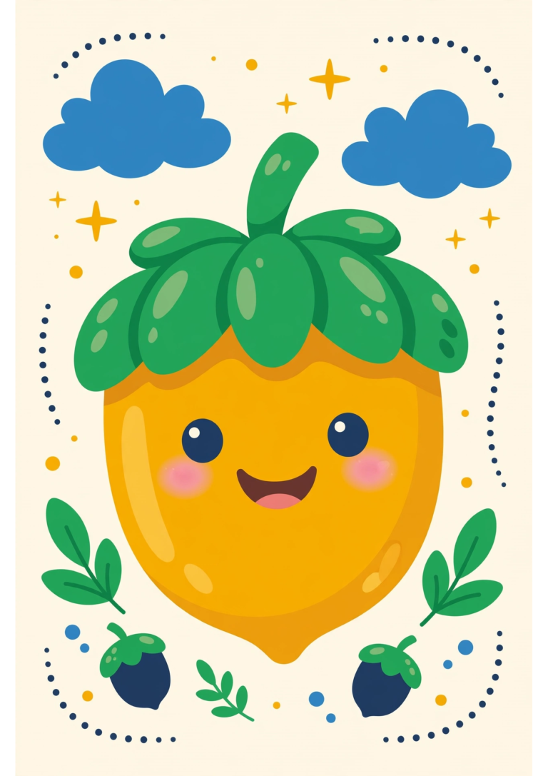 Acorn Dot-to-Dot 1–10 Puzzle — Free Printable