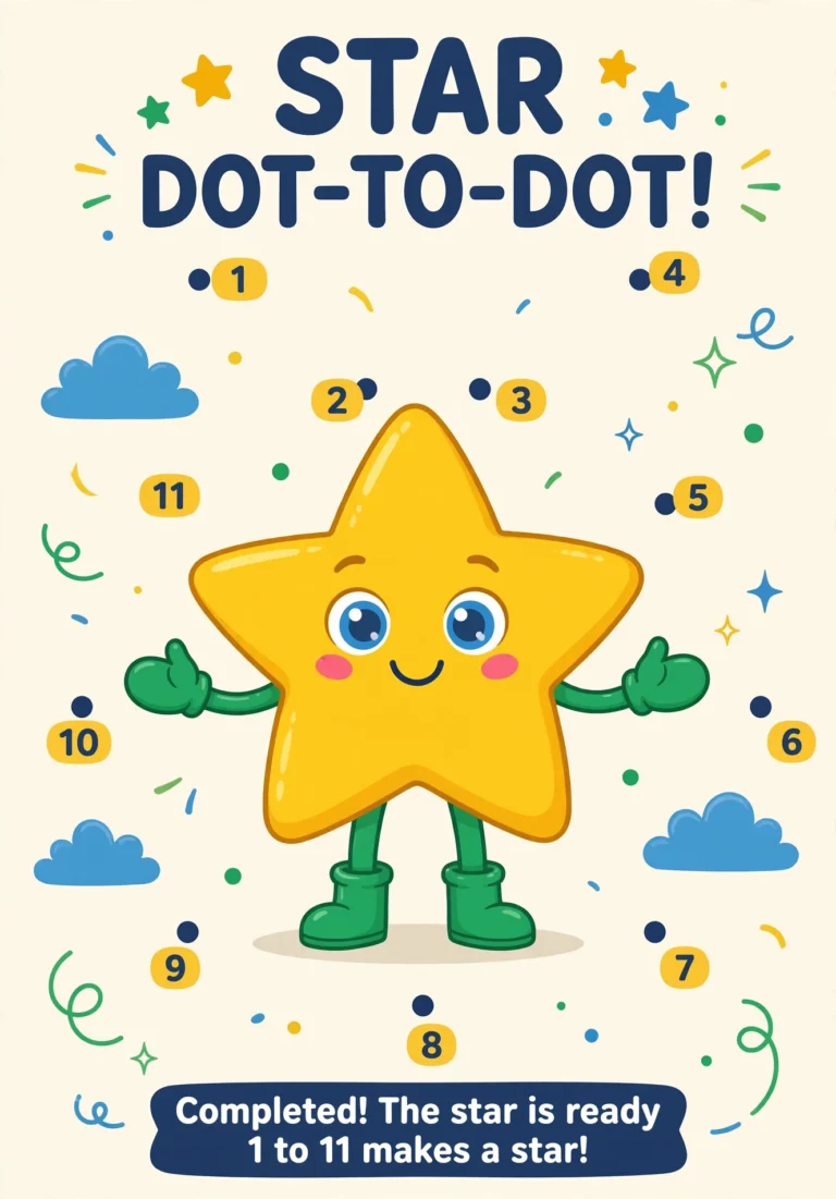 Frog Dot-to-Dot Puzzle — Free Printable
