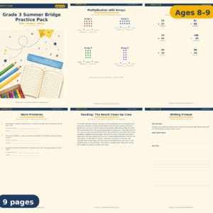 Grade 3 Summer Bridge Practice Pack — Free Printable Pack