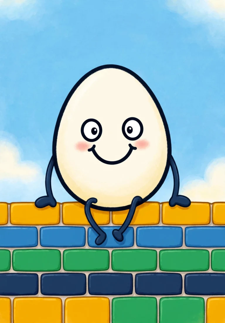 Humpty Dumpty Nursery Rhyme Coloring Page — Free Printable