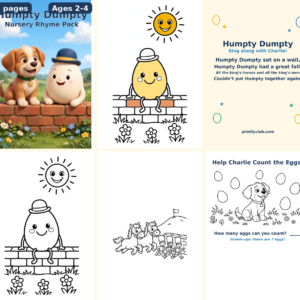 Humpty Dumpty — Nursery Rhyme Pack — Free Printable Pack