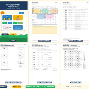 Long I (Silent E) Phonics Pack — Free Printable Pack