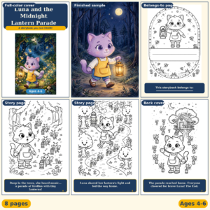 Luna and the Midnight Lantern Parade — Free Printable Pack