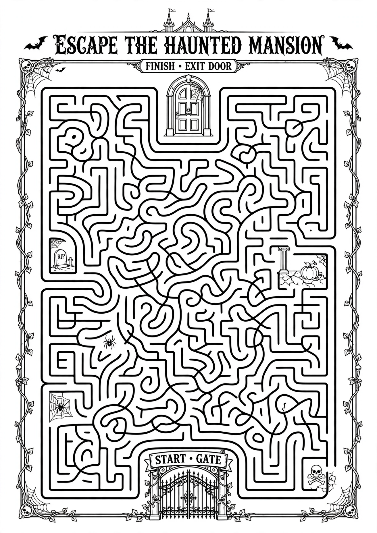 Haunted Mansion hard maze
