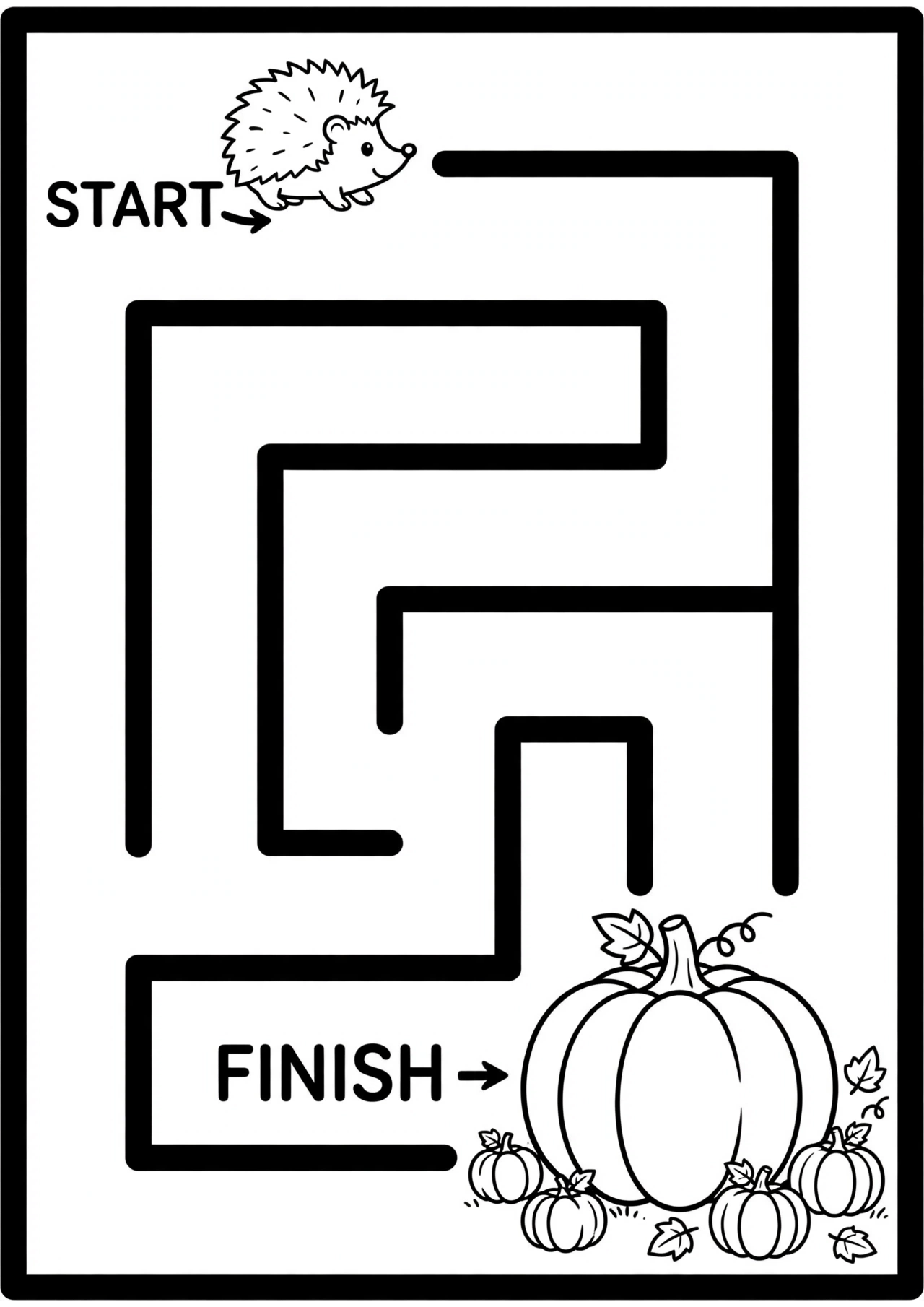 Pumpkin Patch easy maze