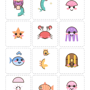 Mermaid Sticker Sheet - Free Printable Stickers