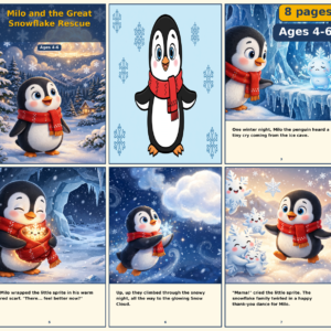 Milo and the Great Snowflake Rescue — Free Printable Pack