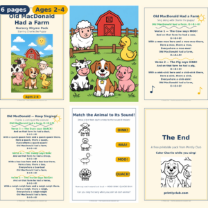 Old MacDonald Had a Farm — Free Printable Pack