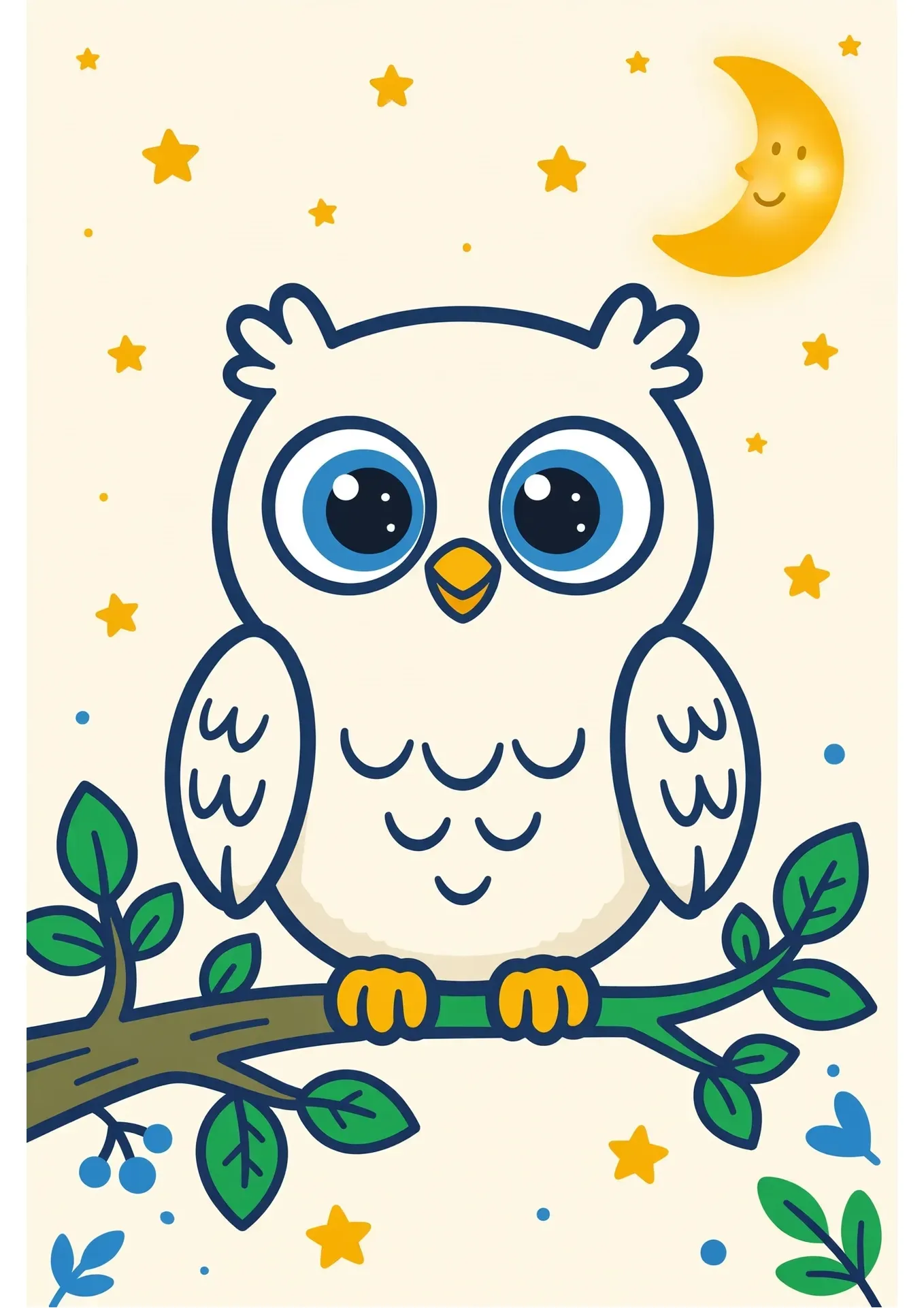 Owl Dot-to-Dot Puzzle 1–10