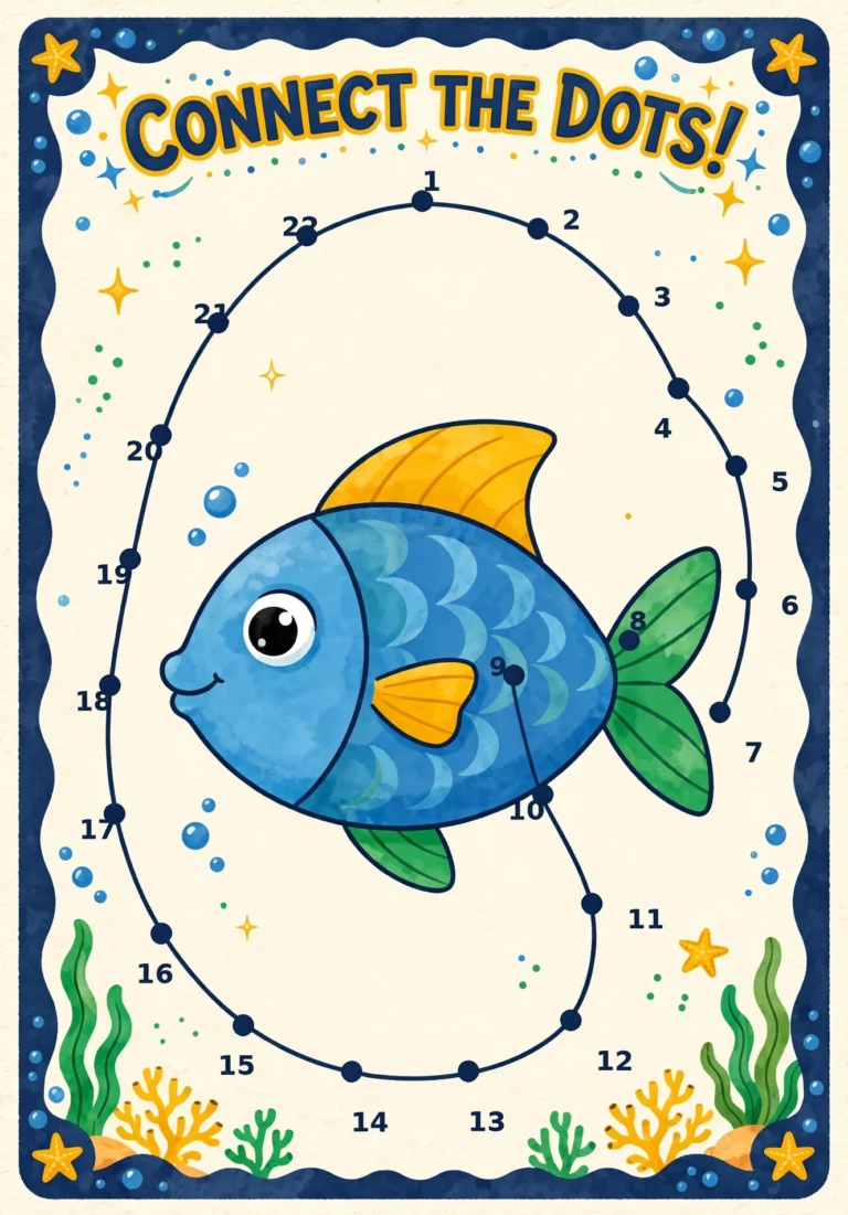 Parrot Dot-to-Dot Puzzle — Free Printable