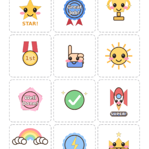 Reward Star Sticker Sheet - Free Printable Stickers