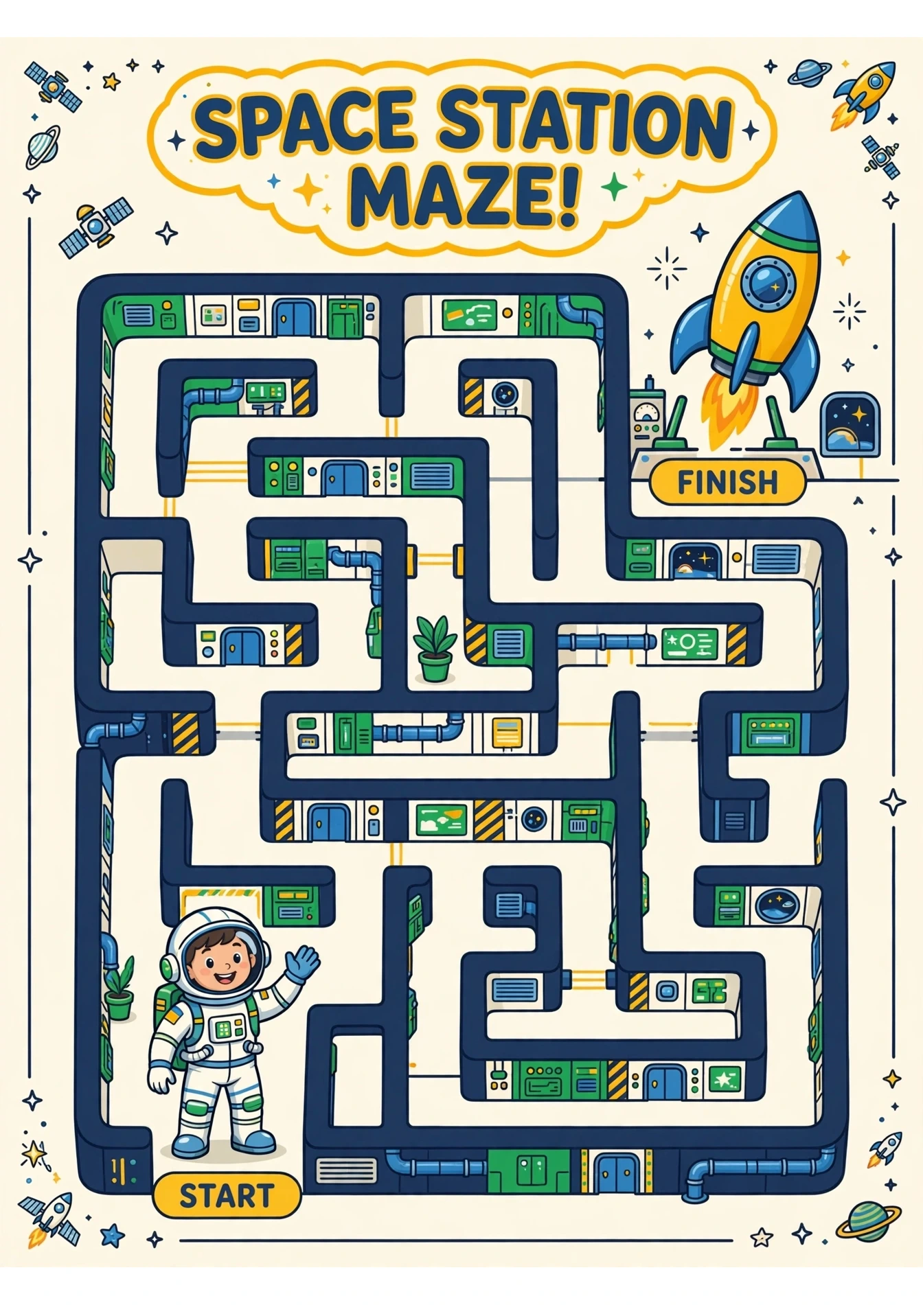Space Station Hard Maze