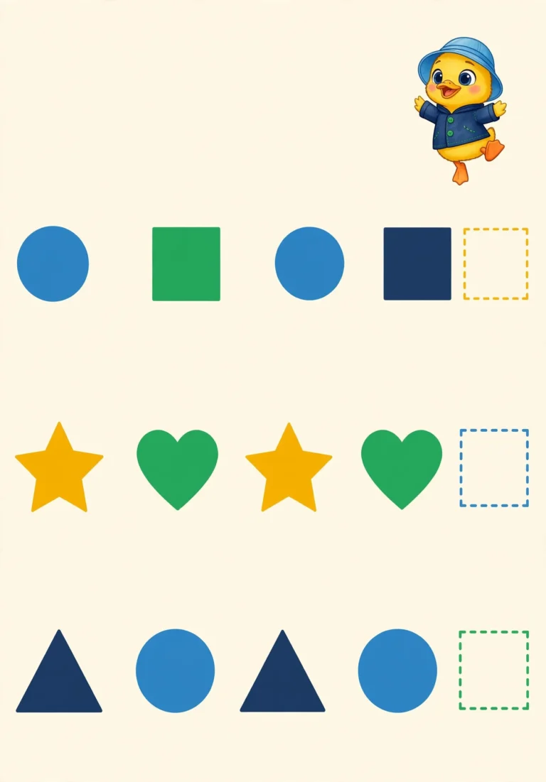 Tilly’s Shape Patterns Worksheet — Free Printable