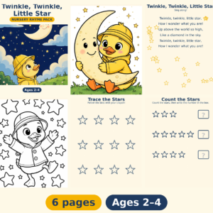 Twinkle, Twinkle Little Star — Free Printable Pack