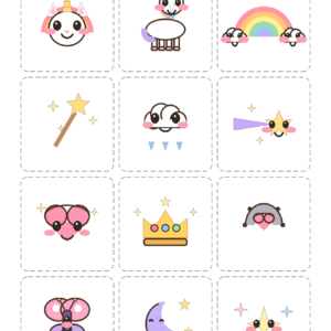 Unicorn Sticker Sheet - Free Printable Stickers