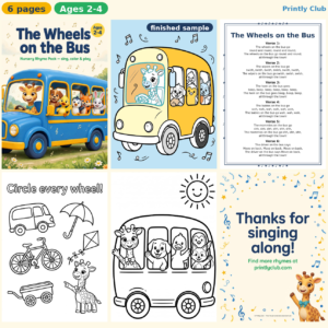 The Wheels on the Bus — Free Printable Pack