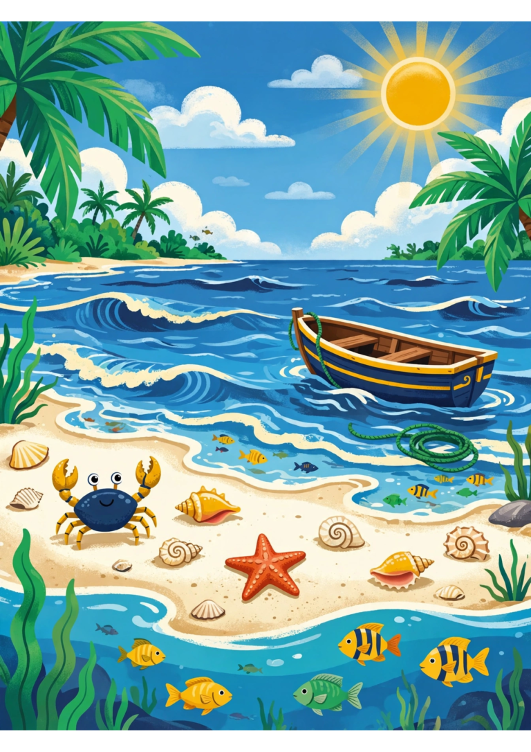 Beach Word Search — Free Printable