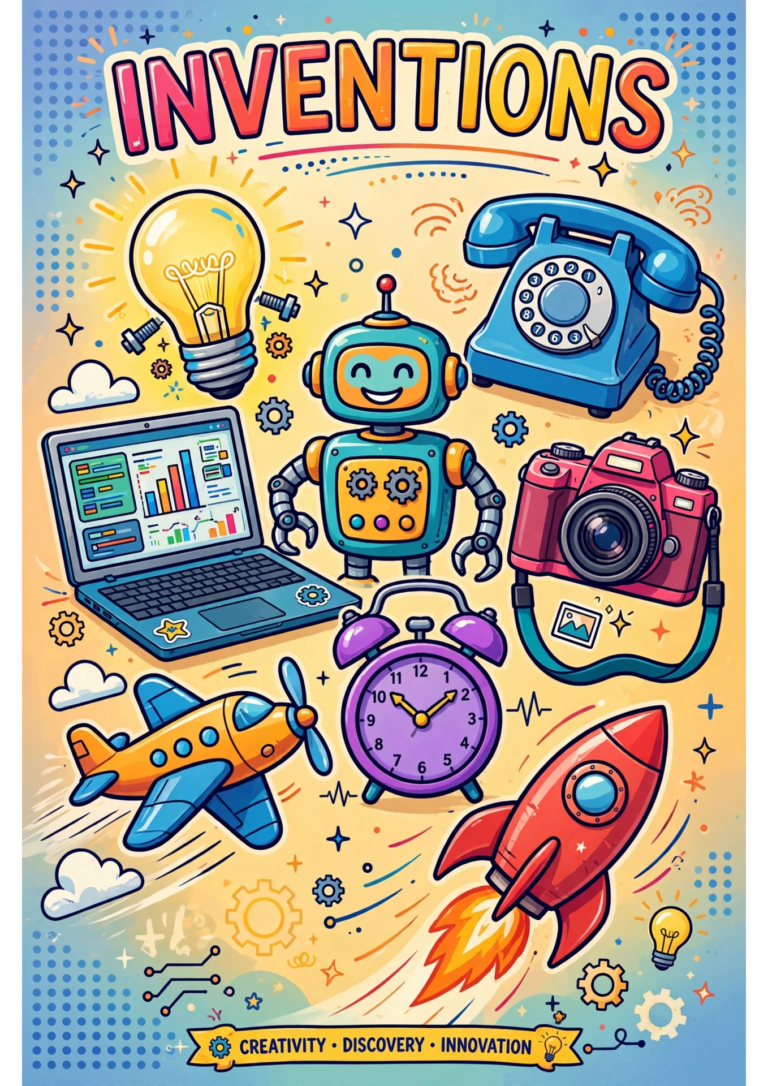 Inventions Word Search — Free Printable
