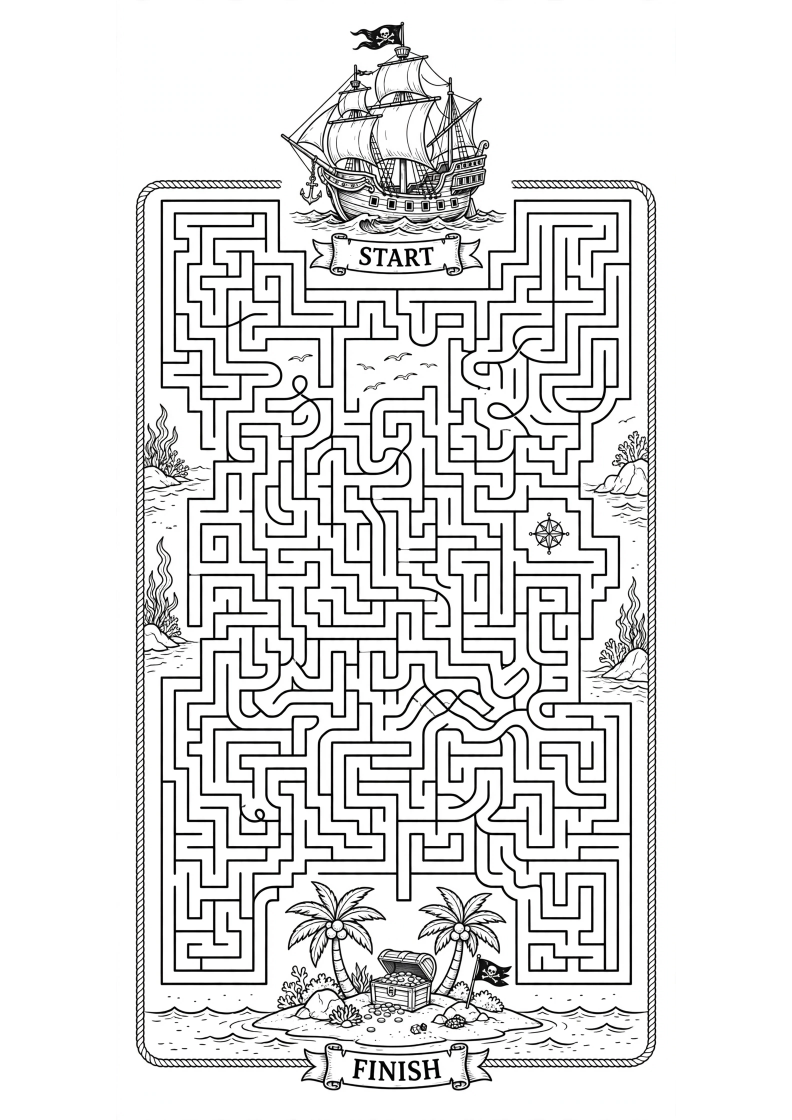 Pirate Treasure Maze