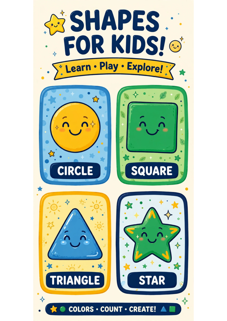 Shapes Tracing Worksheet — Free Printable